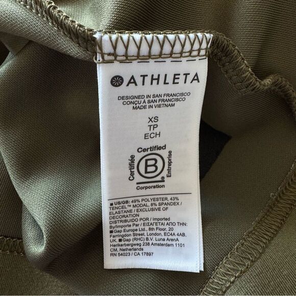 Athleta Seasoft Hoodie in Olive Green Size XS - Picture 9 of 10